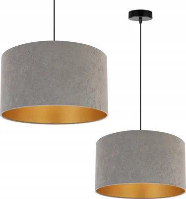 Obrázok produktu pre Závesná lampa Stropný svietnik Zlatý zamat Stínidlo