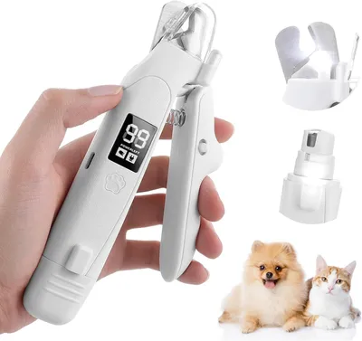 Produktbild von LED Krallenschere mit Schleifer für Hunde und Katzen