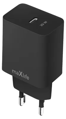 Produktbild von Maxlife MXTC-13-20C PD QC Ladegerät 1x USB-C 20W schwarz