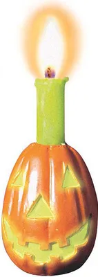Produktbild von Kürbis Kerzenständer plus 2 Kerzen / Halloween Party Dekoration