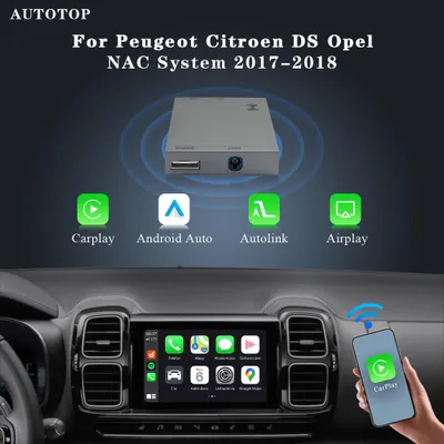 Zdjęcie produktu dla Dekoder Carplay do samochodów Peugeot, Citroen, DS, Opel - Bezprzewodowe Carplay - Obsługa Android Auto