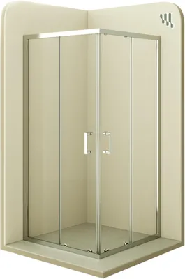 Produktbild von i-flair Schiebetür Duschkabine 85x85x190 cm aus durchsichtigem 6 mm Sicherheitsglas - DK77
