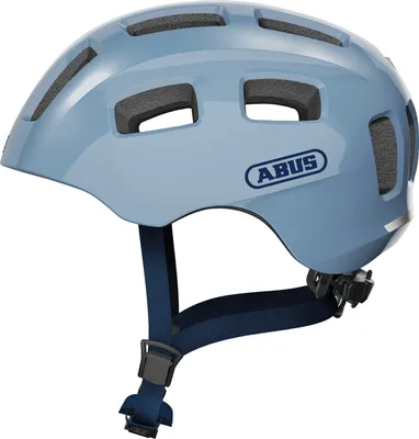 Produktbild von ABUS Fahrradhelm Youn-I 2.0 - mit Licht für Kinder, Jugendliche und junge Erwachsene - für Mädels und Jungs - Hellblau, Größe M (52-57 cm)