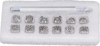 Zdjęcie produktu dla Leather Stamps,Leather Stamping Tools,Leather Stamping Kit,Leather Embossing Kit,Leather Stamp Pattern,Leather Embossing