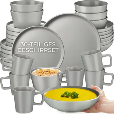 Obrázek produktu pro tectake® Una kombinovaný servis pro 6 osob, stohovatelný