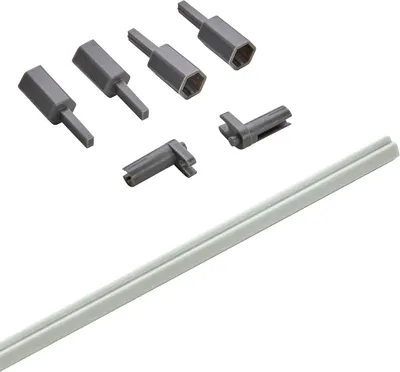 Produktbild von SOTECH Junker Slim Synchronisationsstange Vollauszug – H 84 mm, weiß, Push-to-Open