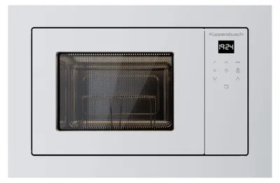 Produktbild von Mikrowelle mit 3 Funktionen und Grill - 38 cm Nischenhöhe mit Einbaurahmen, Weiß