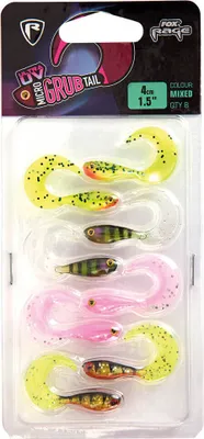 Zdjęcie produktu dla Fox Micro Grub Tail Ultra UV 4cm 8Stück Mixed