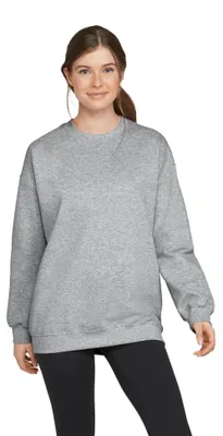 Immagine prodotto di Gildan - Maglia in pile "Softstyle" con scollo rotondo per uomo/donna Unisex LT602 (4XL) (grigio)
