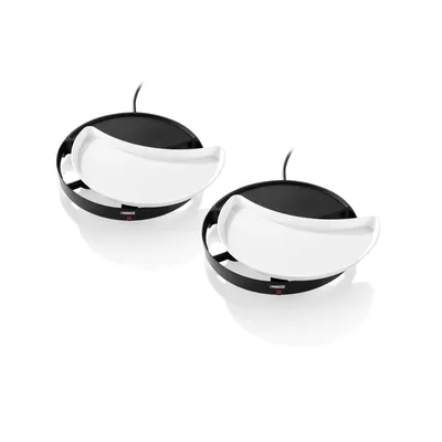 Image de Princess Barbecue de table pour 4 personnes Dinner4All 1000 W blanc et noir