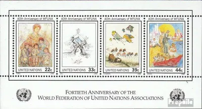 Produktbild von Briefmarken UNO - New York 1986 Mi Block9 (kompl.Ausg.) gestempelt 40 Jahre WFUNA