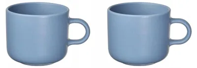 Produktbild von IKEA TOBISFISK Becher - Blau 360 ml Keramik