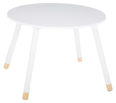 Weißer Kindertisch Dulzura, 60x60x43 cm, für Spielen und Lesen