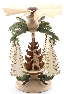 Produktbild von Kreißl Tischpyramide Zweig 13 cm, Modell:mit Waldmotiv