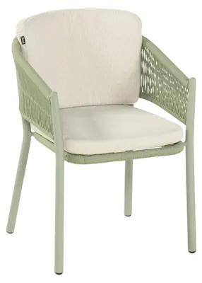 Produktbild von Dining Gartenstuhl Altea | Grün | Aluminium und Rope | Hartman | 2er Set