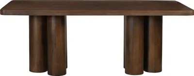 Produktbild von SIT Möbel Esstisch 200 x 100 cm | zylinderförmige Füße | Mango massiv, braun | B 200 x T 100 x H 76 cm | 14721-30 | Serie RONDURA