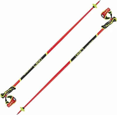 Produktbild von Leki WCR SL 3D Bright Red/Black/Neonyellow 120 cm Ski-Stöcke