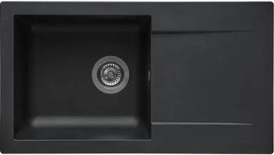 Produktbild von STRADOUR Spüle aus EINNA, SMC BLACK STRAW - 06, 1 Schüssel, Größe 78 * 43,5 cm, manuelle Entleerung