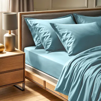 Produktbild von L'Essentiel Linge de Maison, Tonne Mavie - Nesto, Ranforce Super King Spannbettlaken (FR) (IT) (ES) (DE), 100 % BAUMWOLLE RANFORCE, Petrolblau, 180 x 200+30 cm