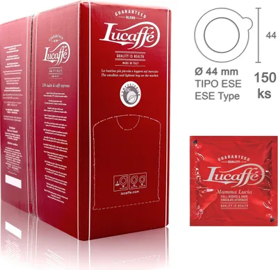 Obrázok produktu pre káva Lucaffé MAMMA LUCIA - 40% Arabica 60% Robusta - pods 150ks