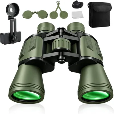 Productafbeelding van Verrekijker 20x50, waterdicht, met telefoonclip en BAK4 prisma, voor wandelen