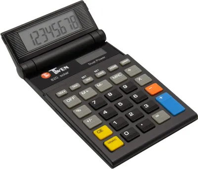 Produktbild von TWEN Taschenrechner 820 Solar schwarz