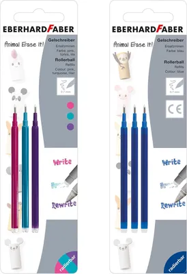 Obrázek produktu pro Eberhard Faber – Gelové pera s mazatelným inkoustem – Sada 6 kusů