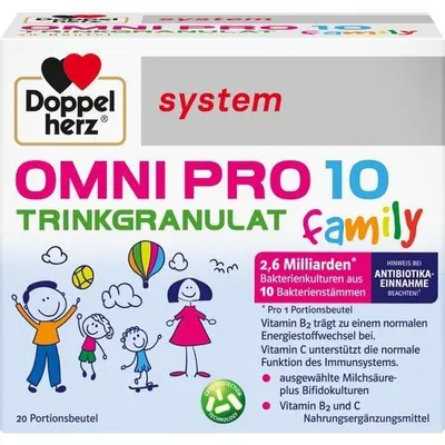 Immagine prodotto di Granuli bevitori doppio cuore Omni Pro 10 family system 20 pz
