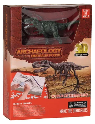 Immagine prodotto di Scheletro di dinosauro che mangia - rosso