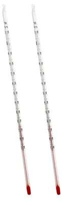 2 analoge Glastheemeter, 24 cm, -10 bis +110 °C, für Tee