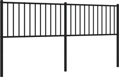Produktbild von vidaXL Ersatz-Kopfteil Metall Schwarz 180 cm