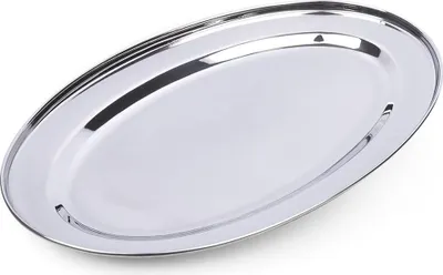 Immagine prodotto di Vassoio da portata ovale in acciaio inox per tutte le pietanze