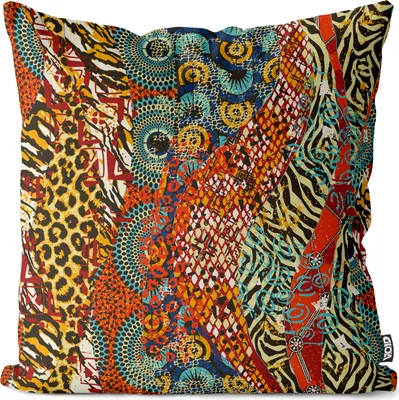 Produktbild von VOID Afrika Leoprint Ethnomuster Kissenbezug Kissenhülle Sofakissen Kissen Deko Outdoor-Kissen Dekokissen