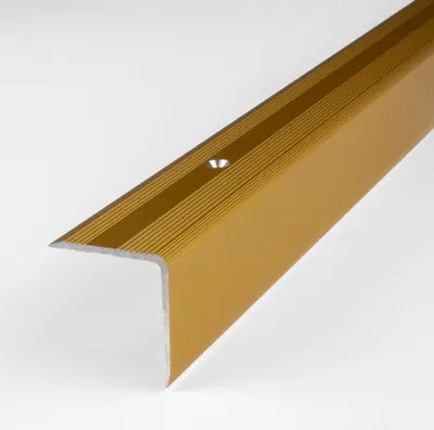 Produktbild von PROVISTON | Treppenkanten- & Winkelprofil | Aluminium | 30 x 32 x 1000 mm | Goldfarbig | Treppenkante