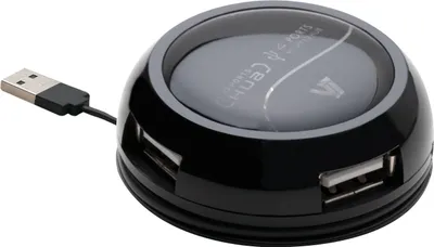 Image de V7 Mini Hub USB 2.0 à 4 ports