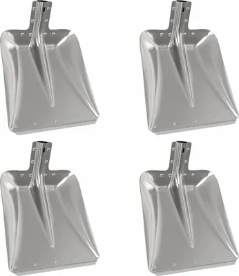 Image de Tête de pelle 4 pcs Argent 45 x 38 cm Aluminium