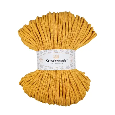 Zdjęcie produktu dla Sznurek bawełniany z rdzeniem 5mm 100m, przędza do makramy, sznurek do makramy, sznurek szydełkowy, sznurek do makramy, przędza naturalna, sznurek 5mm, pleciony sznurek bawełniany