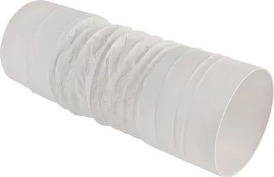 Obrázek produktu pro Kruhová trubka Ø 125 mm, ohebná hadice 40 cm bez objímky, ohebná trubka pro odvod vzduchu z kuchyně