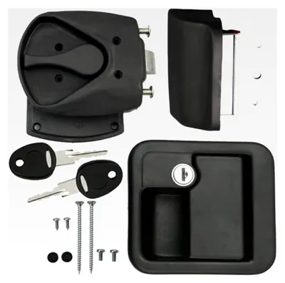 Produktbild von FAP Türschloss für Wohnwagen und Wohnmobile, FF System, schwarz, komplett