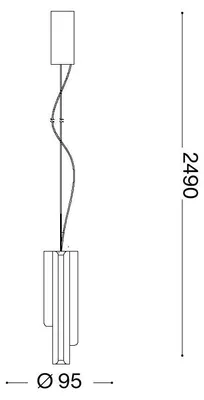 Produktbild von Ideal Lux Hängeleuchte LED 3000K Messing IP20 DORICA 366494