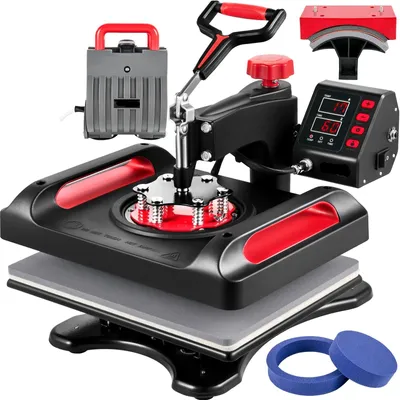 Imagen del producto de Máquina de calor 5 en 1: para transferencias, camisetas, tazas, gorras. Giratoria de 360°
