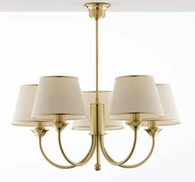 Immagine prodotto di Lampadario CLASSIC in ottone 5xE27x20W metallo, dimensioni: 65x72x72 cm, IP20 Jupiter