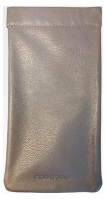 Produktbild von Brillenetui aus Echtleder – breite Passform, Etui für Brille oder Sonnenbrille, weiche Schutztasche mit Schnappverschluss – 17,5 × 9 cm