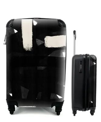 Produktbild von MuchoWow® Koffer Handgepäck Trolley Rollkoffer Kleine Reisekoffer mit 4 Rollen - Abstrakt - Pastell - Minimalismus - Cabin Size < 55x40x23 cm & 55x40x20 cm - Fotokoffer - Kabinenkoffer - Boardgepäck - Reise-Box - Reisekoffer - Reisegepäck - Koffer mit Bild - Trolley für Kinder