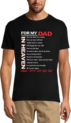Produktbild von Herren Grafik T-Shirt Für meinen Papa im Himmel - emotionales Zitat - Vatertag – For My Dad In Heaven - Emotional Quote - Father's Day