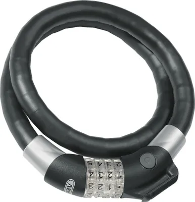 Produktbild von ABUS Kabelschloss Steel-O-Flex Raydo Pro 1460/85 KF - Fahrradschloss-Set mit Halterung KF für den Sattelklemmbolzen des Fahrrads - 20 mm - ABUS Sicherheitslevel 6 - Schwarz