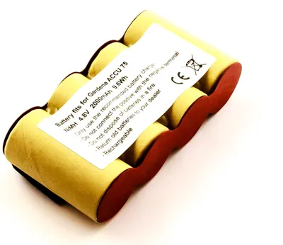Image de Batterie pour sécateur Gardena Grass Shears Accu 75, sécateur 8816 remplace 08802-00.630.00, SAFT 4 VRE Cs