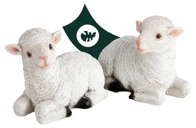 Produktbild von Dekoschafe Gartenfiguren - Lämmer und Schaf Deko für Draußen, Ostern