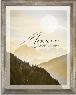 Produktbild von Bilderrahmen Monaco - 60x80 cm, Vintage Metall Dekor, 1 mm Kunstglas klar