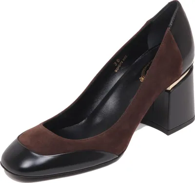 Produktbild von F7150 decollete donna schwarz/braun TOD'S scarpe Wildleder/Lederschuh Frau